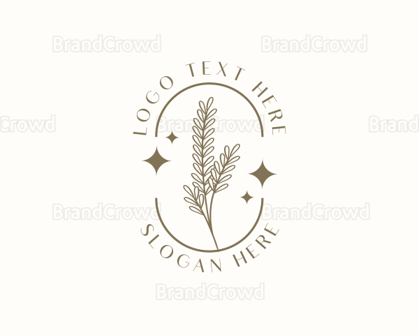 Botanical Leaf Branch Logo
