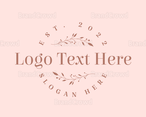 Beauty Wellness Wordmark Logo