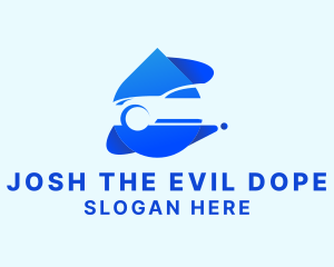 Water Droplet Car Cleaner Logo