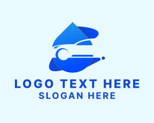 Water Droplet Car Cleaner Logo