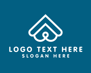 White - Dog Snout Roof logo design