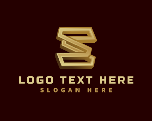 Steel - Metal Fabrication Letter S logo design