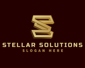 Metal Fabrication Letter S logo design