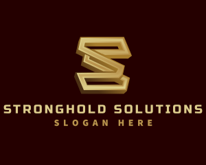 Metal Fabrication Letter S logo design