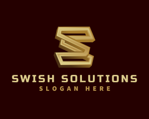 Metal Fabrication Letter S logo design