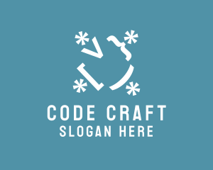 Developer Code Symbols logo design