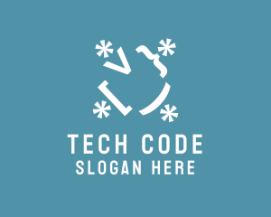 Developer Code Symbols logo design