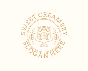 Strawberry Sweet Cake logo design