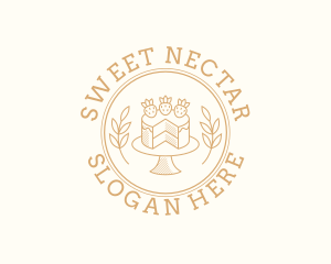 Strawberry Sweet Cake logo design