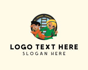 Teen - Children Adventure Cartoon logo design