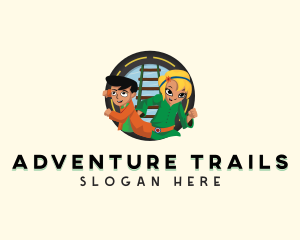 Children Adventure Cartoon logo design