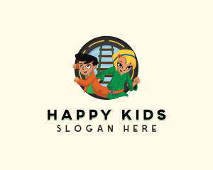 Children Adventure Cartoon logo design