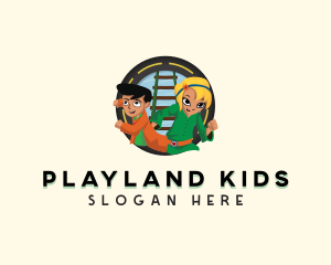 Children Adventure Cartoon logo design