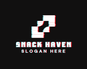 Generic Glitch Squares logo design