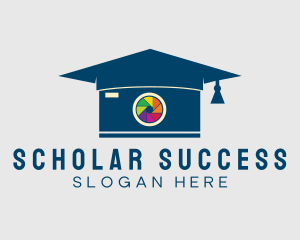 Scholarship - Graduation Photography Lens logo design