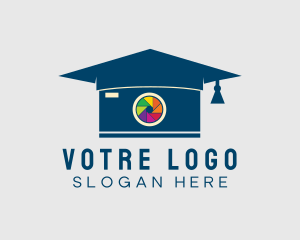 Image - Graduation Photography Lens logo design