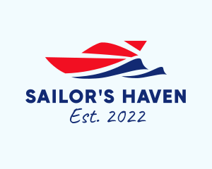 Speedboat Sail Cruiser logo design