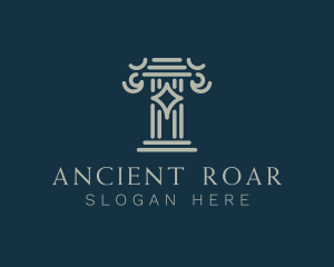 Ancient Architecture Pillar logo design