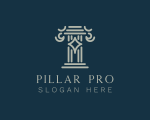 Ancient Architecture Pillar logo design