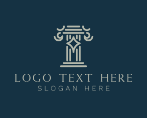 Ancient Architecture Pillar Logo