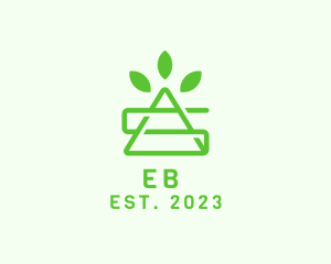 Herbal - Green Plant  AS  Monogram logo design