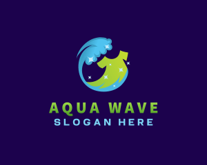 Wave Shirt Laundry logo design