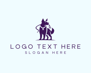 Walking - Dog Leash Training logo design