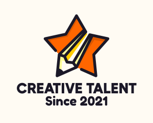 Talent - Learning Star Pencil logo design