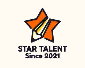 Talent - Learning Star Pencil logo design