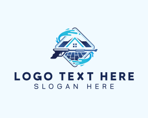 Bubble - Water Clean Pressure Washing logo design