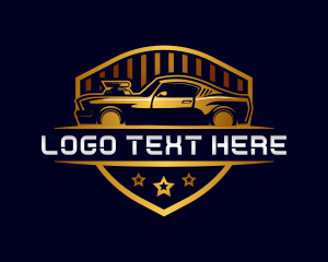 Transportation - Car Racing Driver logo design