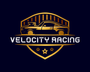 Car Racing Driver logo design