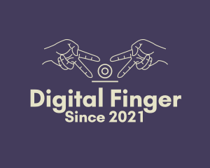 Finger - Finger Peace Sign Camera logo design