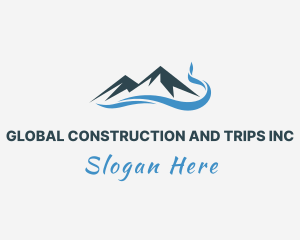Highland - Mountain Wave Travel logo design