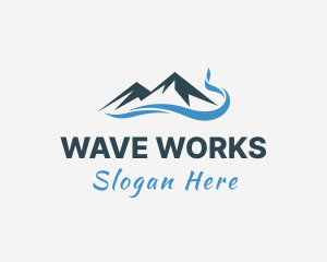 Mountain Wave Travel logo design