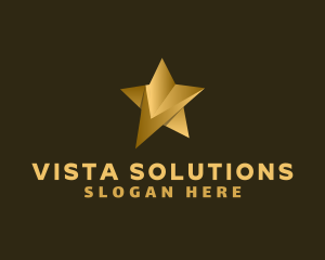 Premium Star Letter V logo design