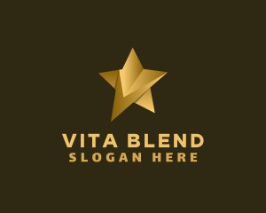 Premium Star Letter V logo design