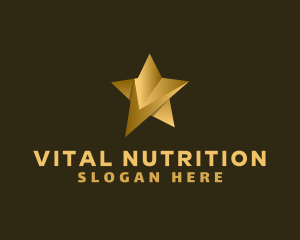 Premium Star Letter V logo design