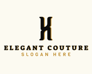 Couture - Vintage Fashion Couture logo design