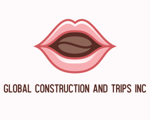 Coffee Bean Lip Logo