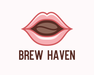 Coffee Bean Lip logo design