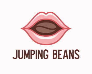 Coffee Bean Lip logo design