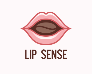 Coffee Bean Lip logo design