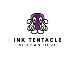 Octopus - Marine Octopus Tentacles logo design