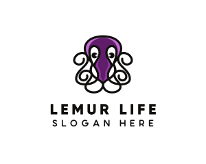 Marine Octopus Tentacles logo design