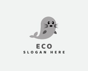 Cute Baby Sea Lion Logo
