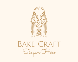 Nature Boho Macrame Dreamcatcher logo design