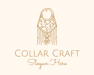 Nature Boho Macrame Dreamcatcher logo design