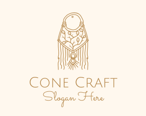 Nature Boho Macrame Dreamcatcher logo design