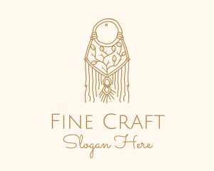 Nature Boho Macrame Dreamcatcher logo design